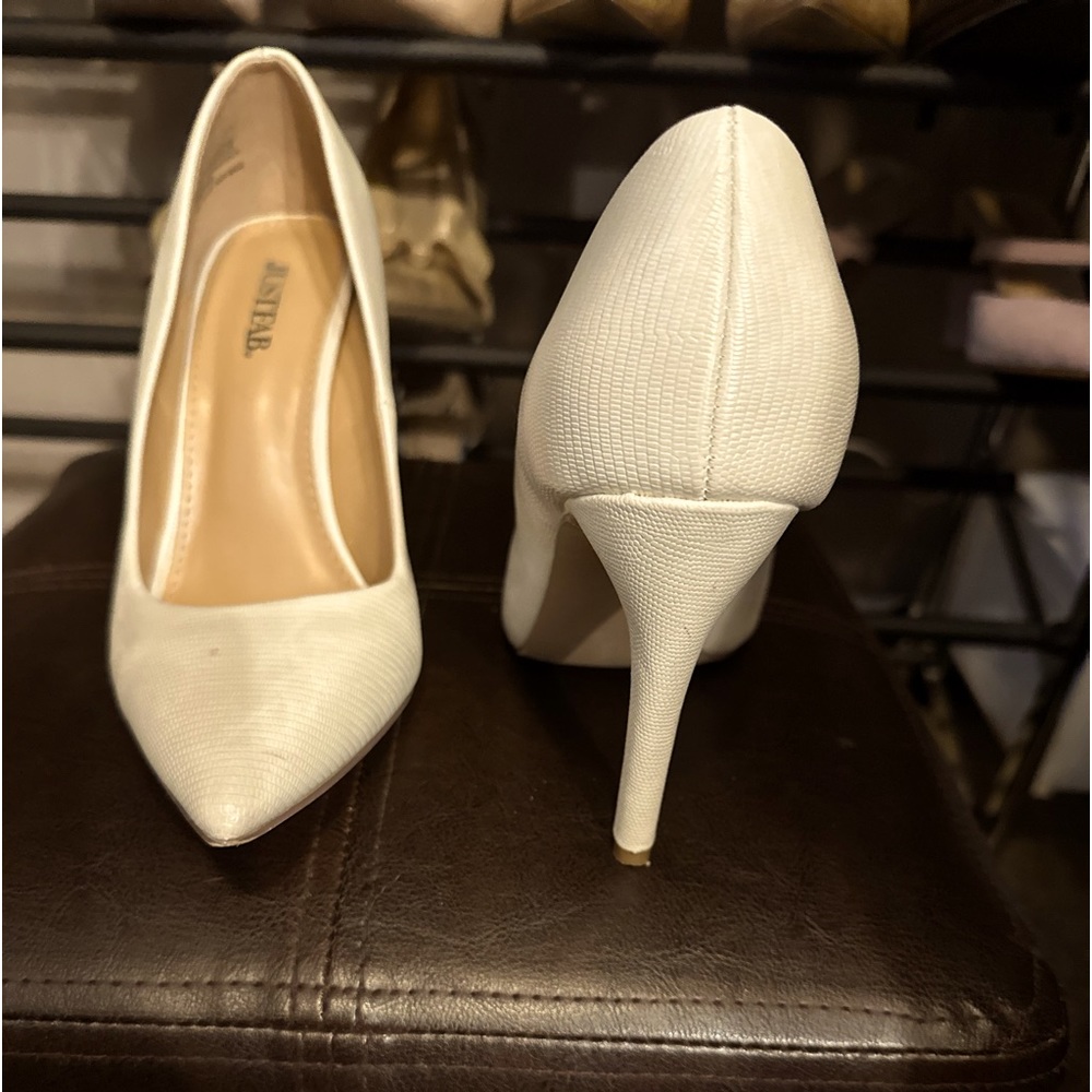 Cream heels